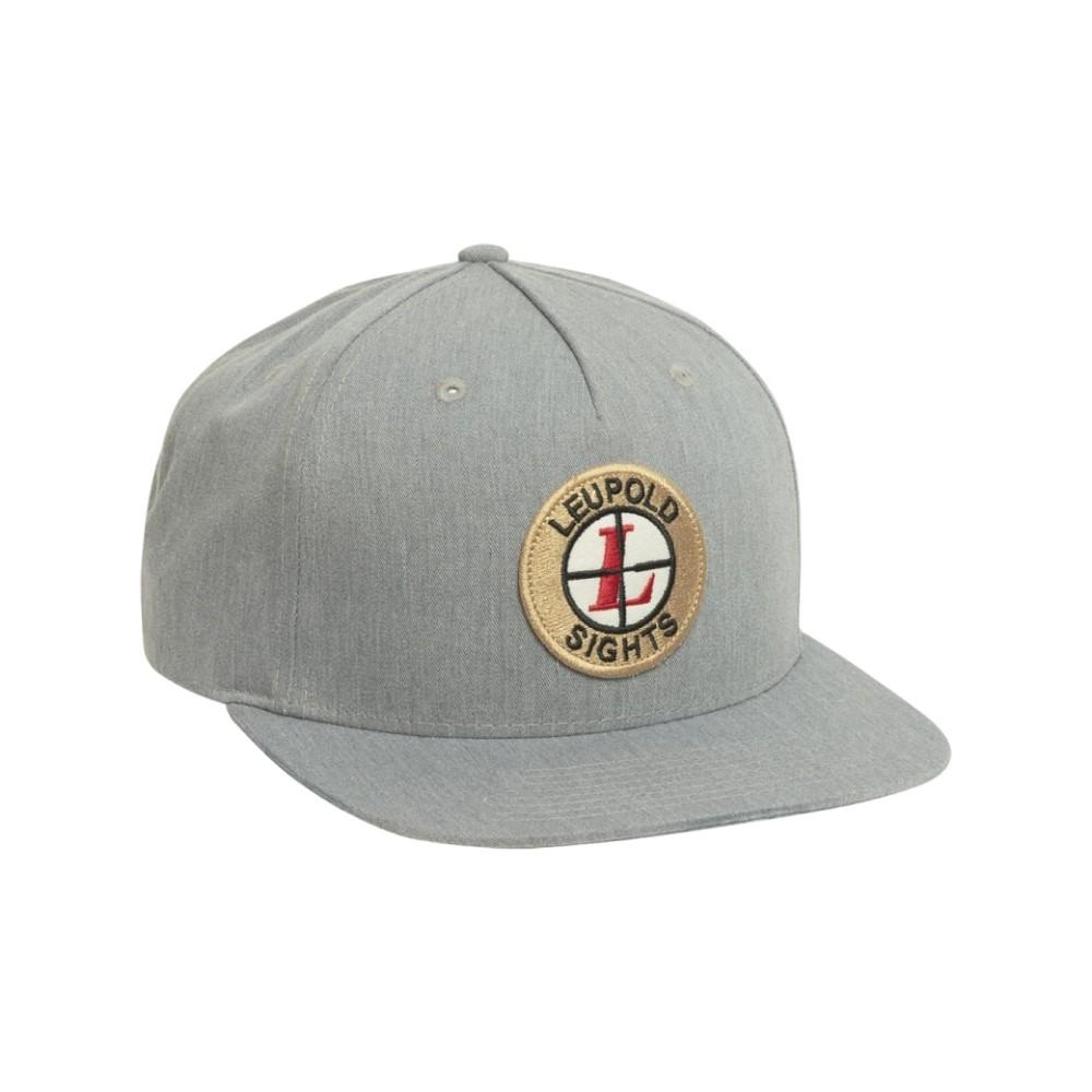 Leupold Vintage Sights Hat Heather Grey Snapback Adjustable