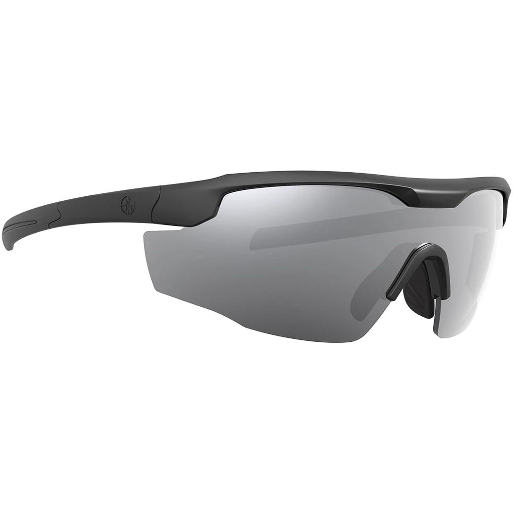 Leupold Sentinel Shooting Sunglasses Matte Black Shadow Grey Flash Lens