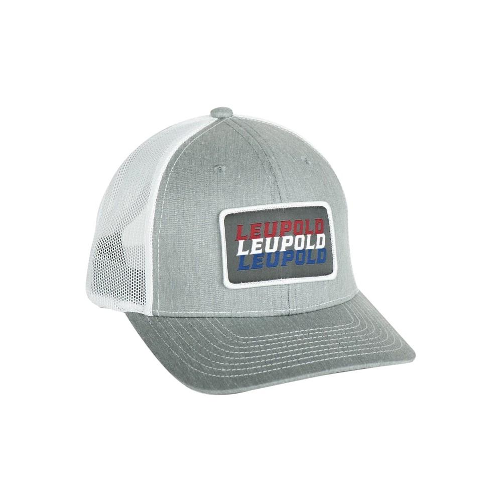 Leupold Heather Grey White Patriot Adjustable Trucker Hat