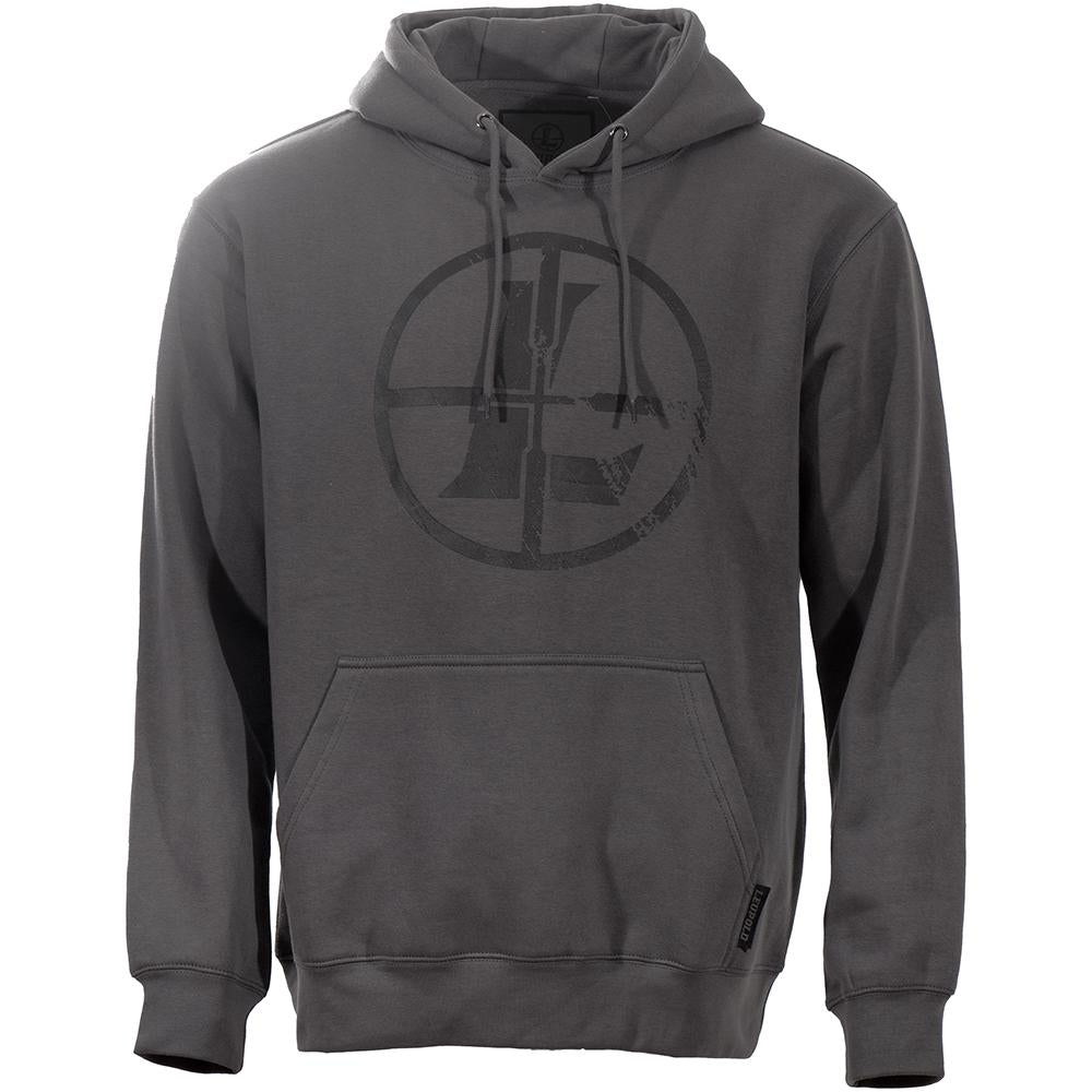 Leupold Distressed Reticle Pullover Hoodie Gunmetal Small
