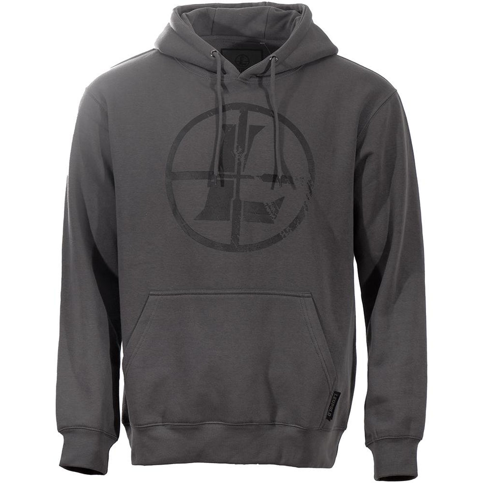 Leupold Distressed Reticle Hoodie Sweatshirt Gunmetal XL