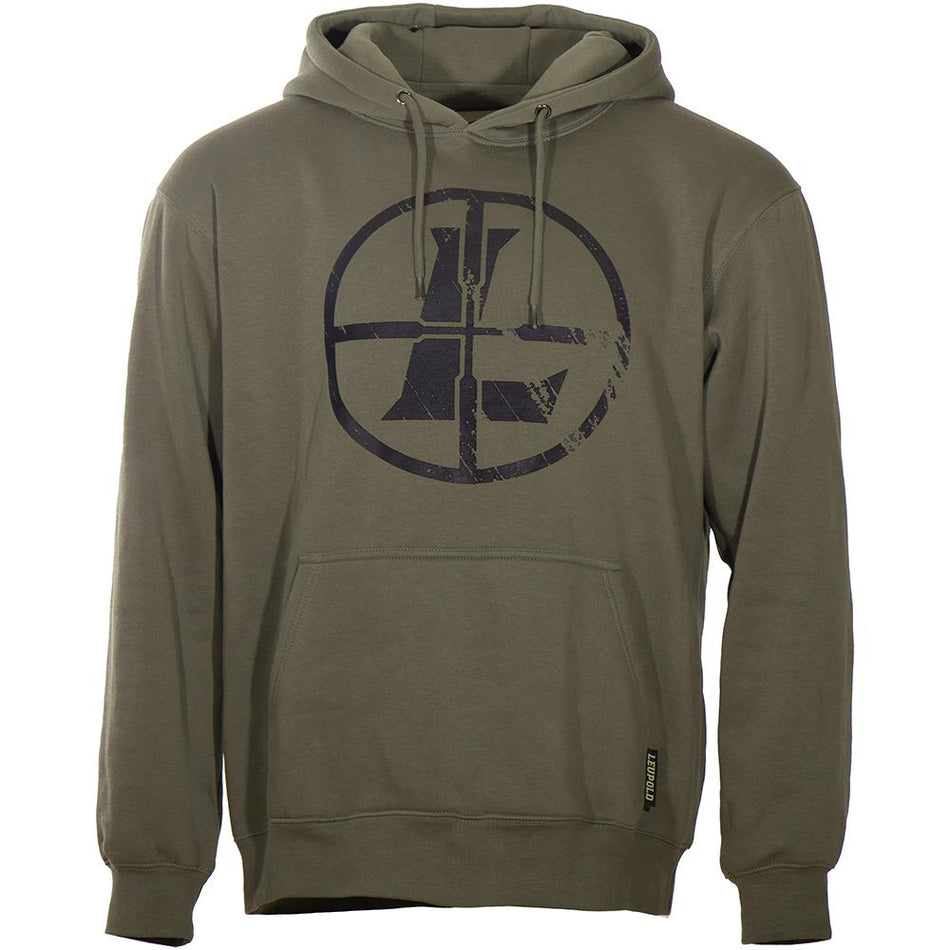 Leupold Distressed Reticle Logo Hoodie Ash Green S