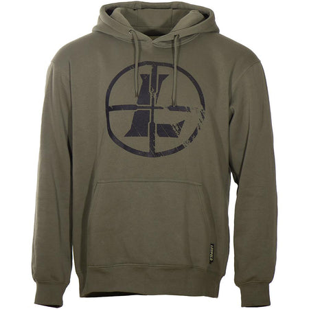 Leupold Distressed Reticle Hoodie Sweatshirt Ash Green L