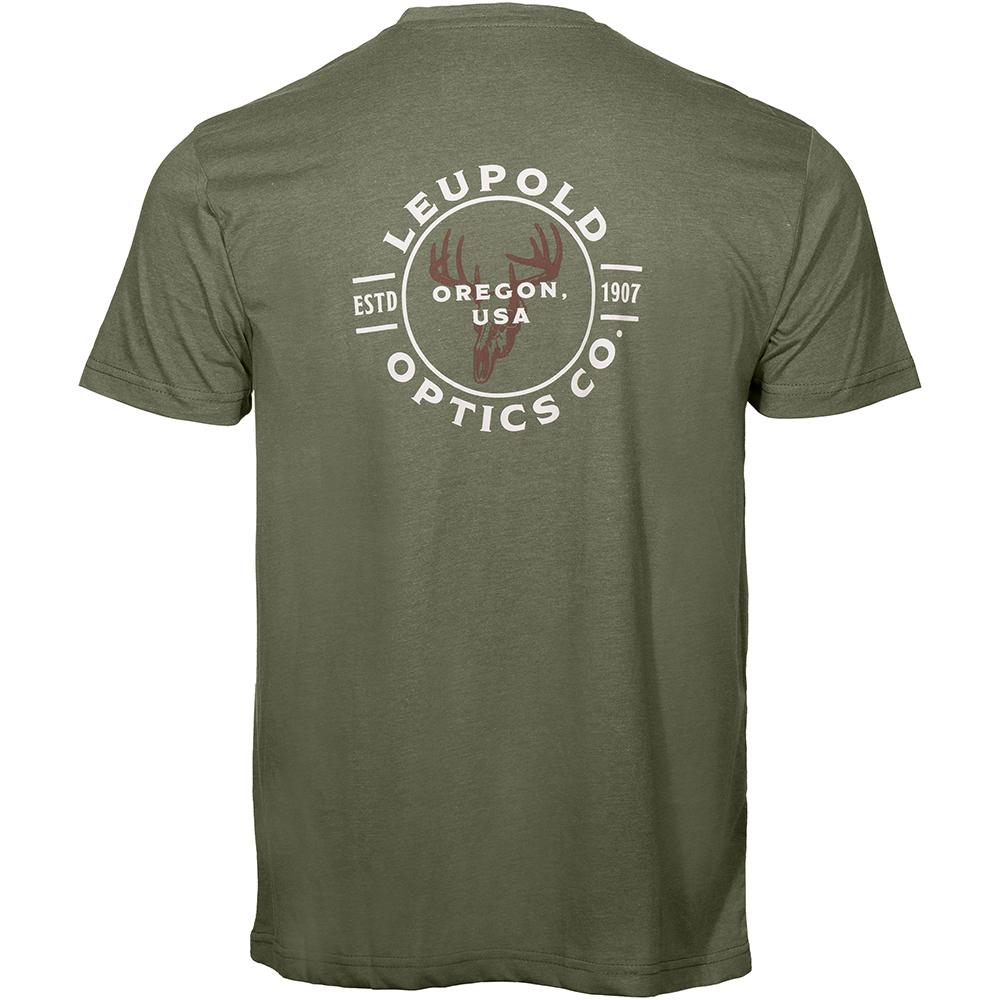 Leupold Buck Country Short Sleeve Cotton-Poly Blend Shirt Light Olive M