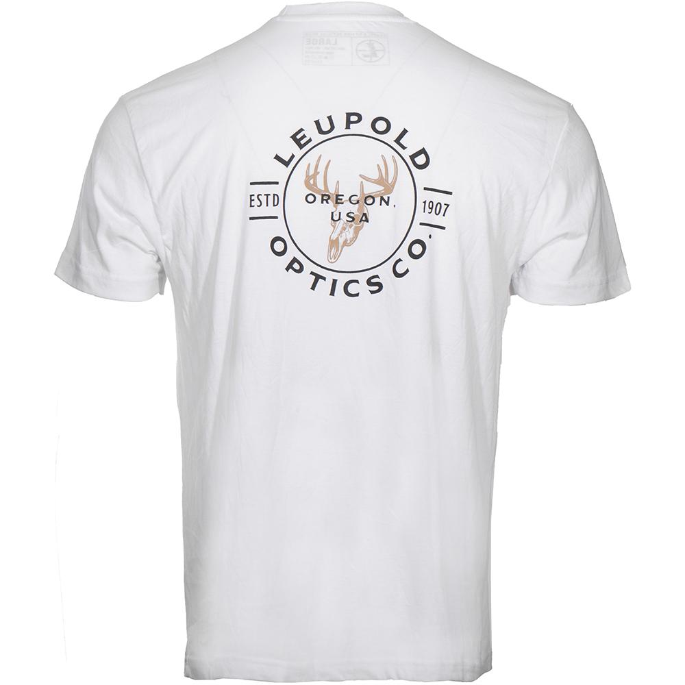 Leupold Buck Country Short Sleeve Tee White Size Large