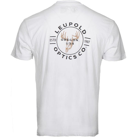 Leupold Buck Country Short Sleeve Tee White Size Large