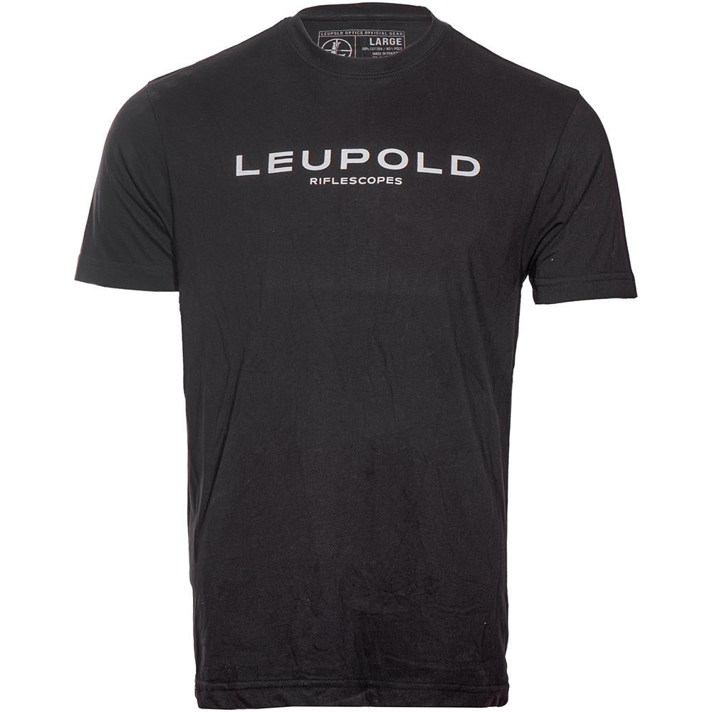 Leupold Riflescopes Branded Short Sleeve Cotton Poly Shirt Black L