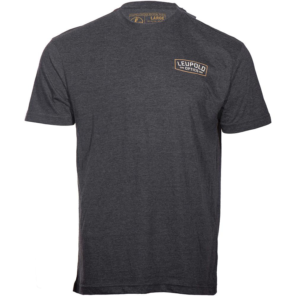 Leupold Badge Tee Short Sleeve Charcoal Size XL