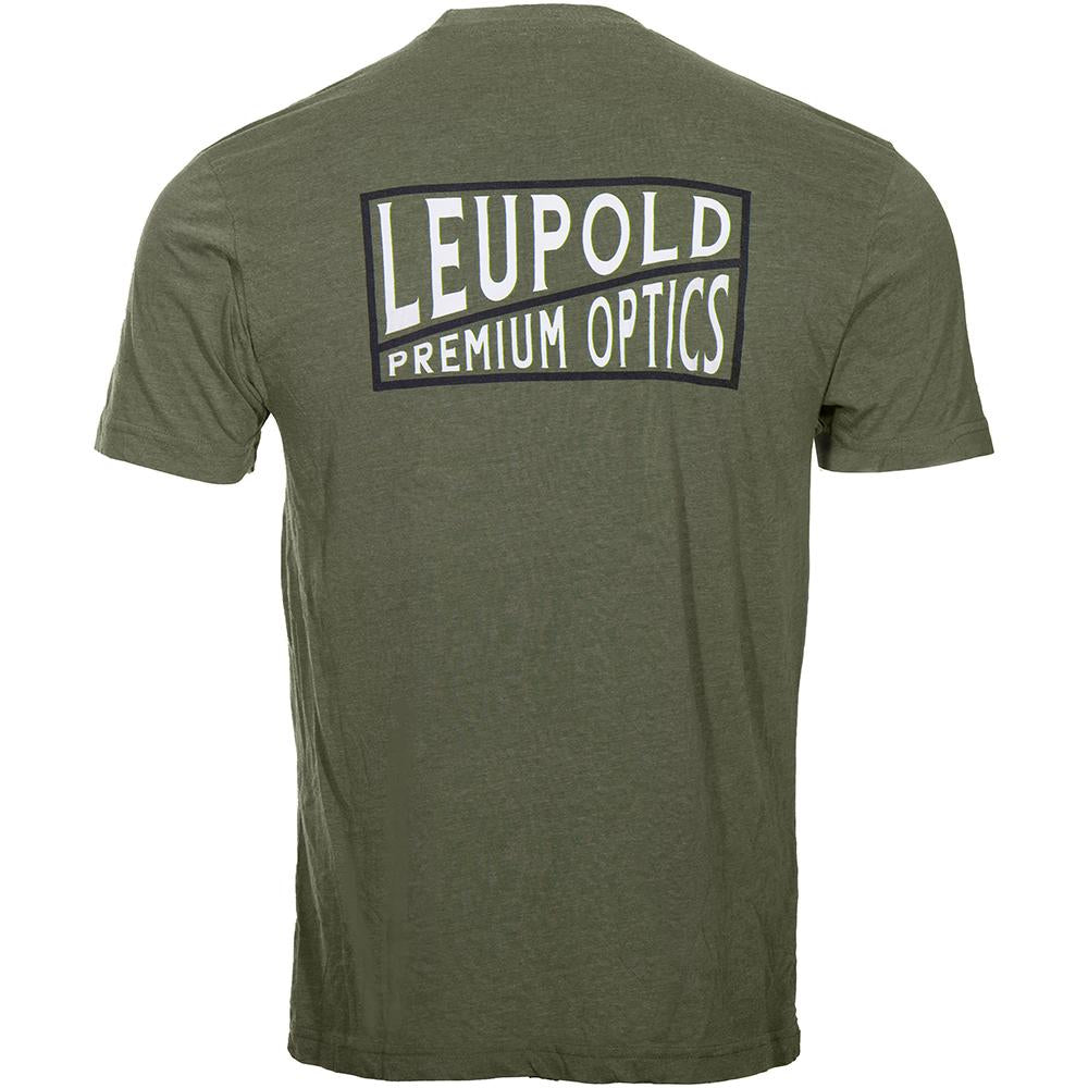 Leupold Premium Optics Short Sleeve Tee Light Olive Size Large