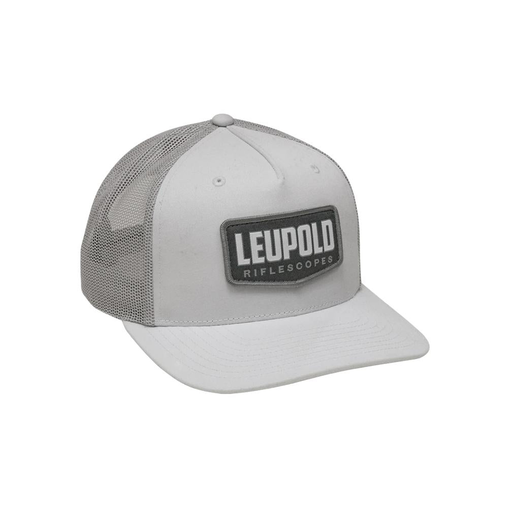 Leupold Riflescopes White Trucker Hat Mid-Profile Snapback