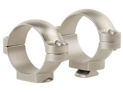 Leupold 1 Inch Low Silver STD Windage Adjustable 2-Piece Scope Rings Machined Steel