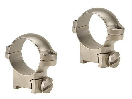 Leupold Sako Solid Steel Scope Ring Mounts 1 Inch Medium 2-Piece Silver