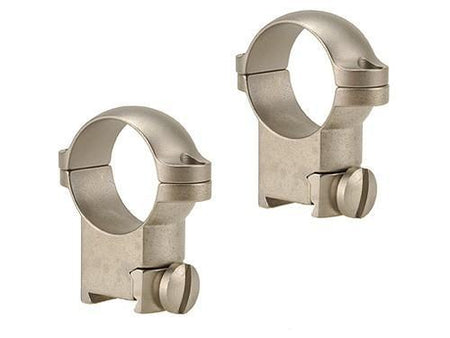 Leupold Solid Steel Sako Ring Mounts - 1" High Silver Finish