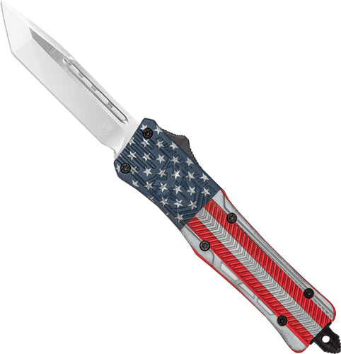 CobraTec Large CTK1 OTF 3-Inch Tanto American Flag CRKTE Knife