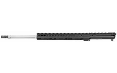 Luth-AR Complete Upper Assembly, 24" Fluted Bull Barrel, 223 Remington, 15" KeyMod Handguard, Black, w/Bolt Carrier Group FTBL-B24