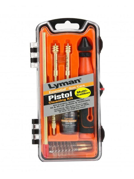 Lyman Essential Handgun Cleaning Kit 9mm 40cal 45ACP Multi-Caliber