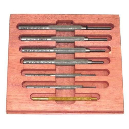 Lyman Gunsmithing Punch Set Hardened Steel Tips with Brass Drift
