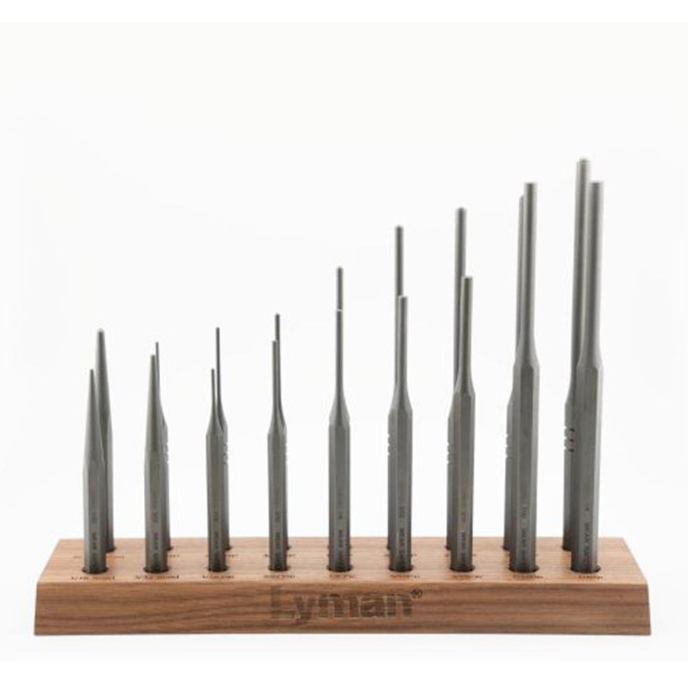 Lyman Armorers Hex Punch Set 18 Pieces with Storage Stand
