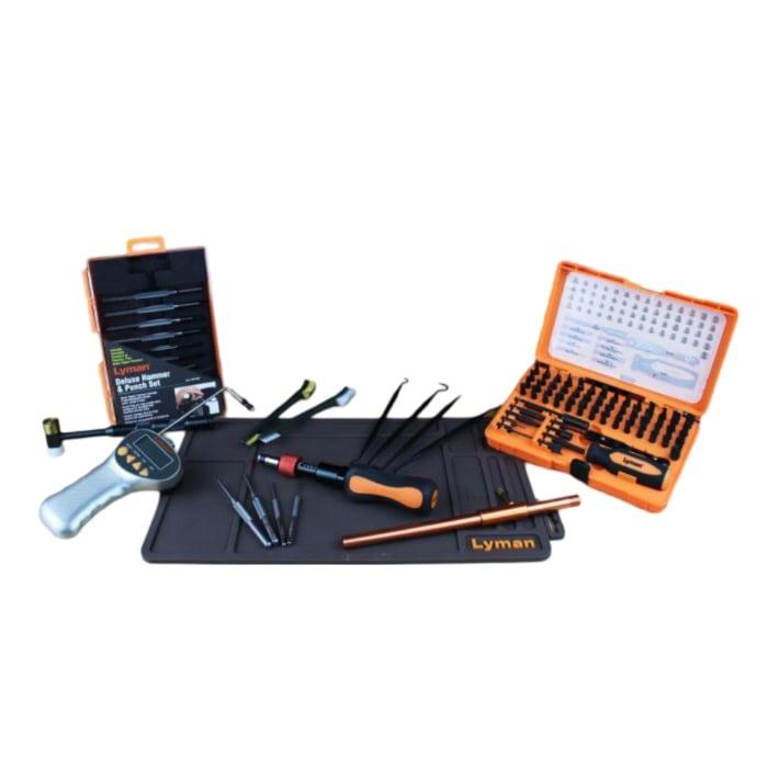 Lyman Ultimate Gunsmith Kit with Trigger Pull Gauge Punch Set and Mat