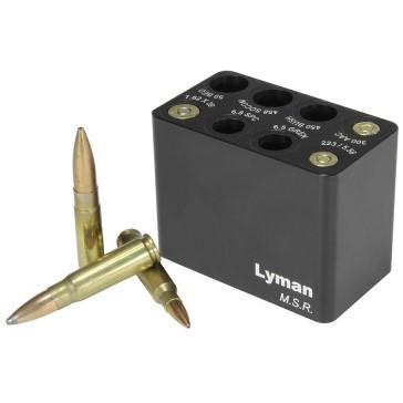 Lyman 7833003 MSR Multi-Caliber Ammo Checker Block Black Anodized