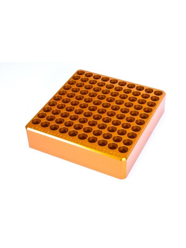 Lyman 9mm 100 Hole Ammo Checker Aluminum Case Gauge Block