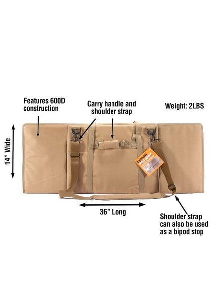 Tac-Mat Long Range Shooting Mat Flat Dark Earth with Shoulder Strap