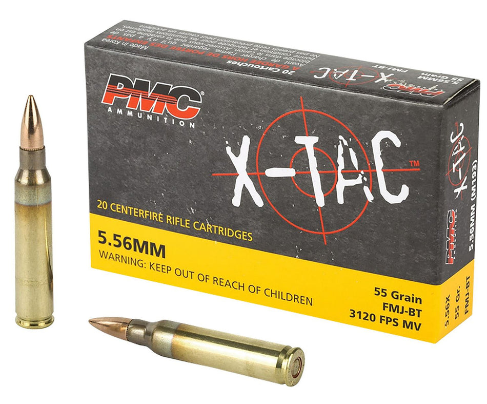PMC X-Tac M193 5.56 NATO FMJBT 55 Grain: Superior Performance and Accuracy for Tactical Shooters