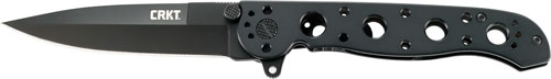 CRKT M16-03KS 3.5 Inch Black Spear Point Plain Edge Knife Stainless Handle