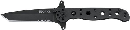 CRKT M16-10KSF 2.94 Inch Black Tanto Half Serrated Pocket Knife