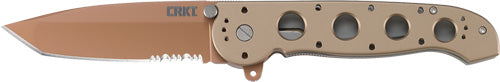 CRKT M16-13D Triple Point Tanto Serrated 3.99" Blade Copper Folder
