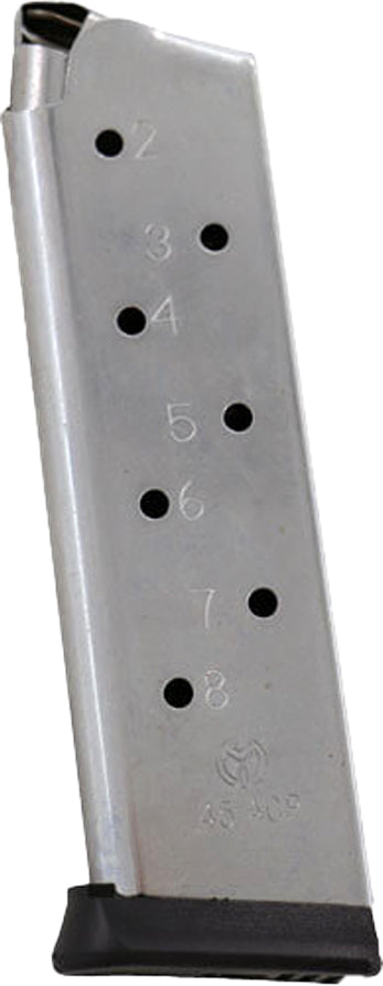 Metalform 1911 Govt 10mm Auto 8 Round Stainless Steel Removable Base Magazine