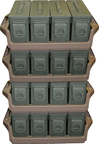 MTM 30 Cal Ammo Can Tray for 4 Cans Stackable FDE