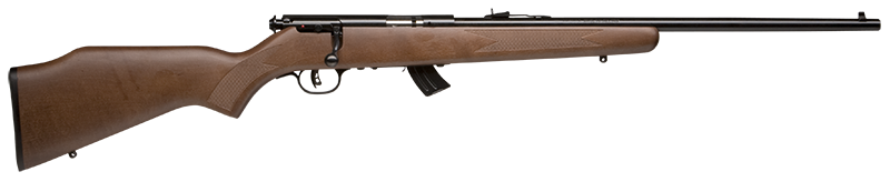 Savage Arms 60703 Mark II G Youth 22 LR 10+1 19" Matte Black Button Rifled Barrel, Matte Black Drilled & Tapped Carbon Steel Receiver, Satin Brown Fixed Wood Stock, Right Hand