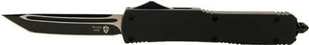 Templar Slim OTF Knife 3.1" Black Tanto with Rubber Handle