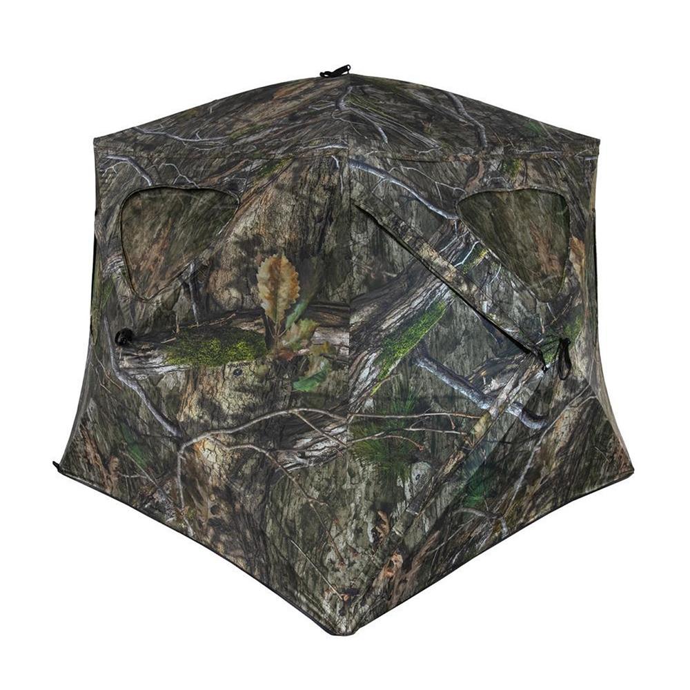 Ameristep Brickhouse Wide Bottom FR Ground Blind in Mossy Oak Country DNA XL