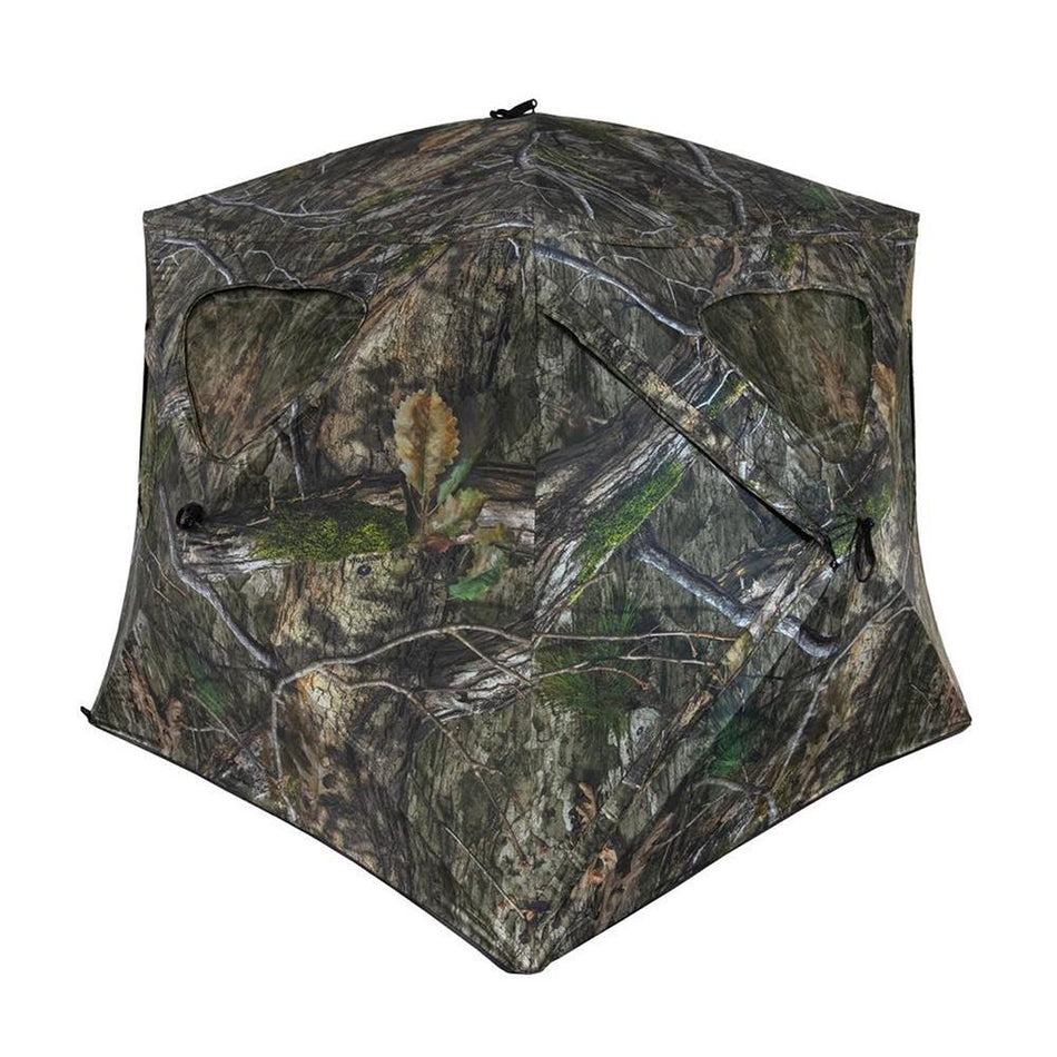 Ameristep Brickhouse Wide Bottom FR Ground Blind in Mossy Oak Country DNA XL