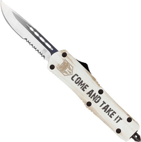 CobRaTec Medium FS3 Dual Action OTF Come and Take It 3" Serrated Knife