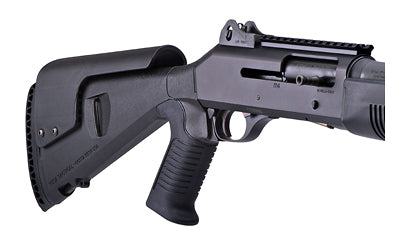 Mesa Tactical 90040 Urbino Stock with Riser, Benelli M4 12 Gauge, Pistol Grip, Matte Finish, Black
