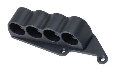Mesa Tactical 4-Shell Left-Side Shotshell Saddle Carrier, 12 Ga, Remington 870, Black 90320