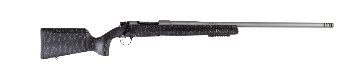 Christensen Arms 8010200200 Mesa Long Range 308 Win 4+1 24" Threaded Barrel, Tungsten Gray Cerakote, Black with Gray Webbing Stock