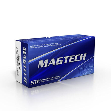 Magtech .380 ACP/Auto Sport Shooting 95 grain Full Metal Jacket ammunition