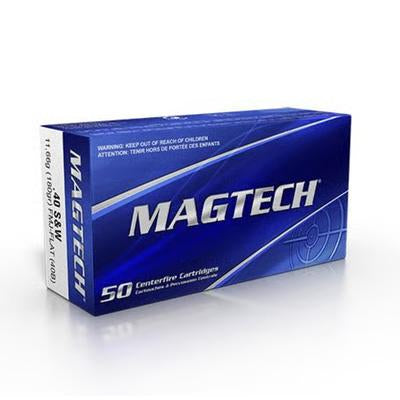 Magtech .40 S&W Sport Shooting Range/Training 180 grain Full Metal Jacket Flat Nose ammunition
