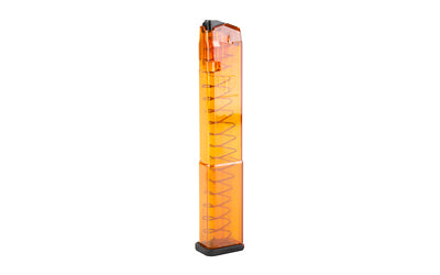 ETS GLK-18G2OR 9mm 32-Round Gen2 Base Plate Glock 17/19/26 Orange Magazine