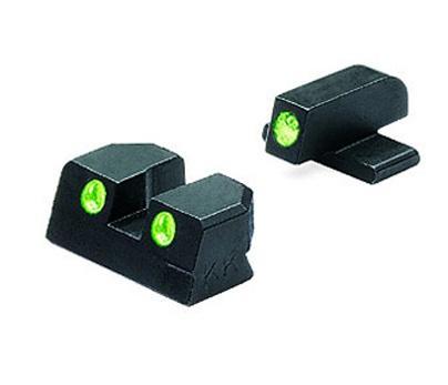 Meprolight Springfield XD Fixed Night Sight Green Front & Rear 9mm/.40 S&W 4-5" Barrels