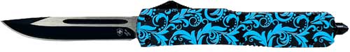 Templar Slim OTF Knife 3.1" Black Drop Point Maiden Teal