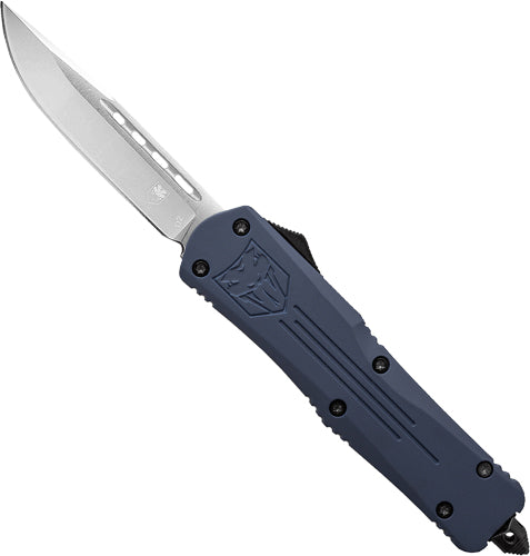 CobraTec FS3 OTF Automatic Knife NYPD Blue D2 Drop Point 3" Blade
