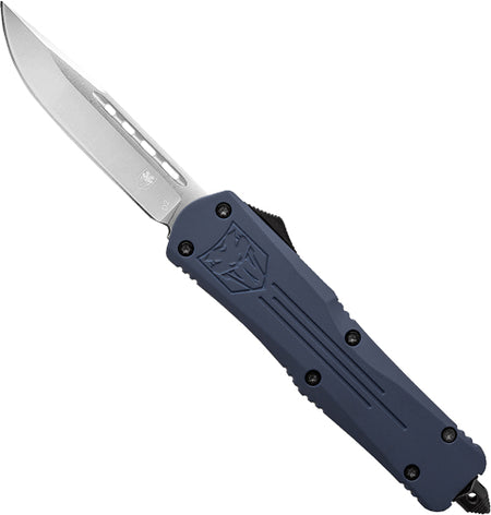 CobraTec FS3 OTF Automatic Knife NYPD Blue D2 Drop Point 3" Blade