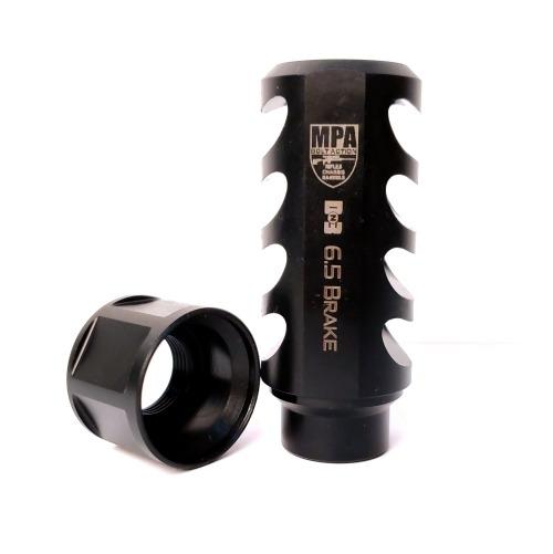 Masterpiece Arms 6.5mm Cowl Induction Muzzle Brake Black Nitrided Steel