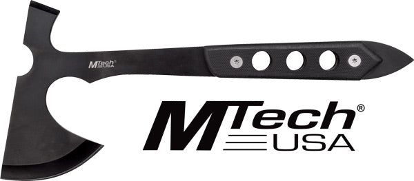 MTech MC 10" Tomahawk with 5" Black Blade G10 Handle and Sheath