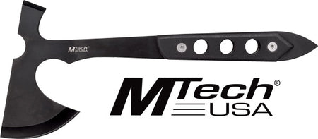 MTech MC 10" Tomahawk with 5" Black Blade G10 Handle and Sheath